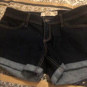 Hollister Navy Midi Shorts